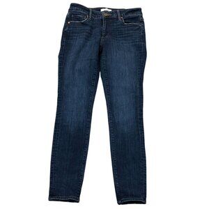 LOFT Womens Jeans Size 26/2 Skinny Ankle Low Rise Blue Denim Casual Y2K Pockets